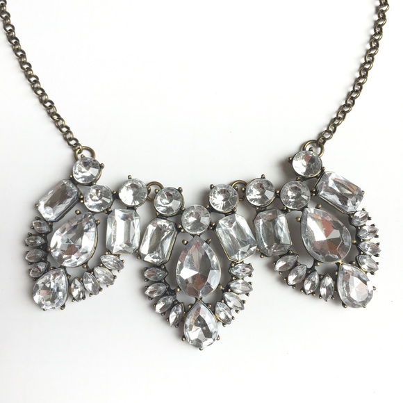 J. Crew Jewelry - J.Crew Statement Necklace Acrylic / Brass